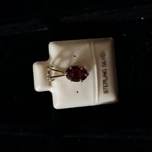 Genuine Garnet Pendant NEW